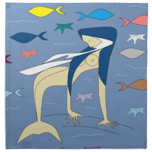 Blessed Virgin Mermaid Napkin