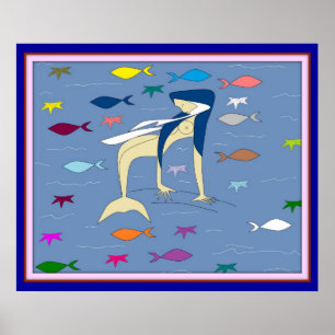 Blessed Virgin Mermaid Poster