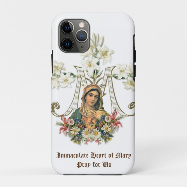 Blessed Virgin Mother Immaculate Mary Religious Case-Mate iPhone Case (Back)