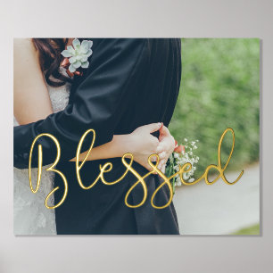 Blessed Whimsical script Foil Prints