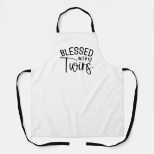 Blessed with Twins - Funny Mom Life Quote Apron