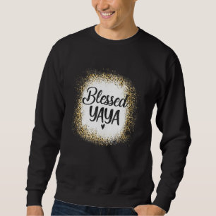 Blessed Yaya Leopard Best Mom Ever Mother's Da Sweatshirt