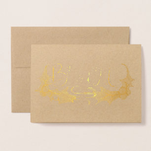 Blessed Yule Foil Card