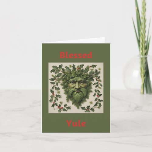 Blessed Yule Greeting Card