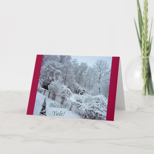 Blessed Yule Holiday Card