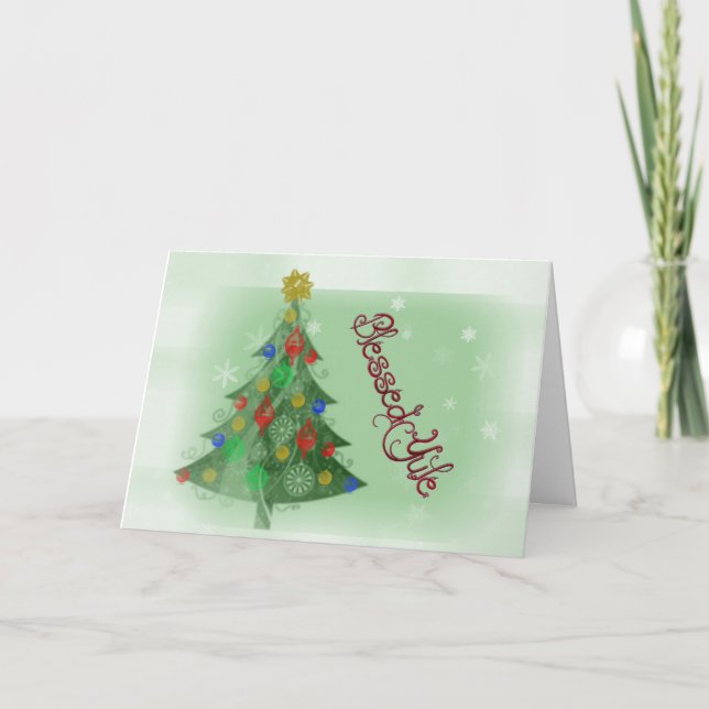 Blessed Yule (Holiday Card) Holiday Card (Front)