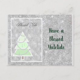 Blessed Yule Holiday Postcard