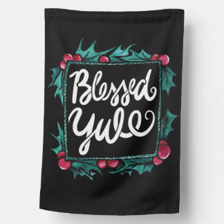 Blessed Yule House Flag