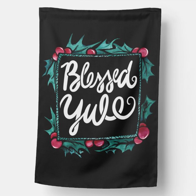 Blessed Yule House Flag (Front)