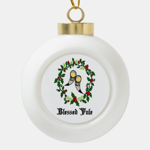 Blessed Yule Norse Pagan Ornaments