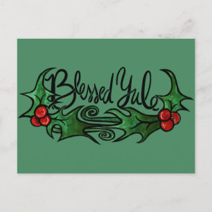 Blessed Yule Postcard