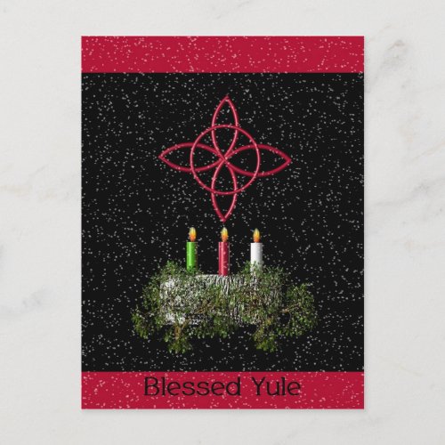 Blessed Yule Postcard