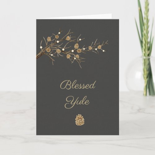 Blessed Yule Sabbat Greeting Card