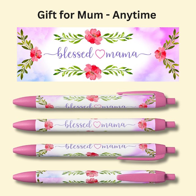 Blesses Mama Pink Flowers Pen (Creator Uploaded)