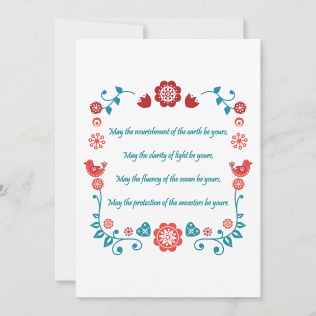 Blessing 23 invitation (Front)