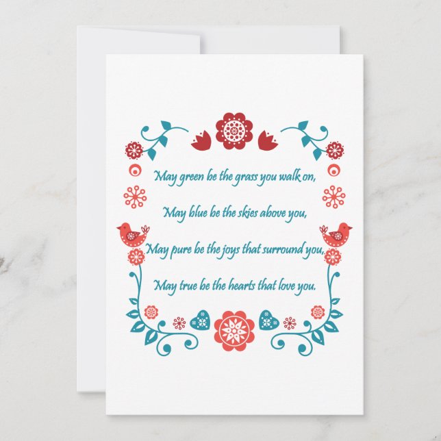 Blessing 26 invitation (Front)