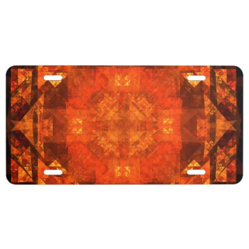 Blessing Abstract Art License Plate