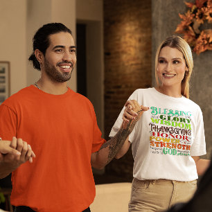 Blessing and Thanksgiving Scripture T-Shirt