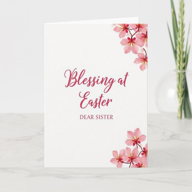 Blessing At Easter Sister Card (Front)