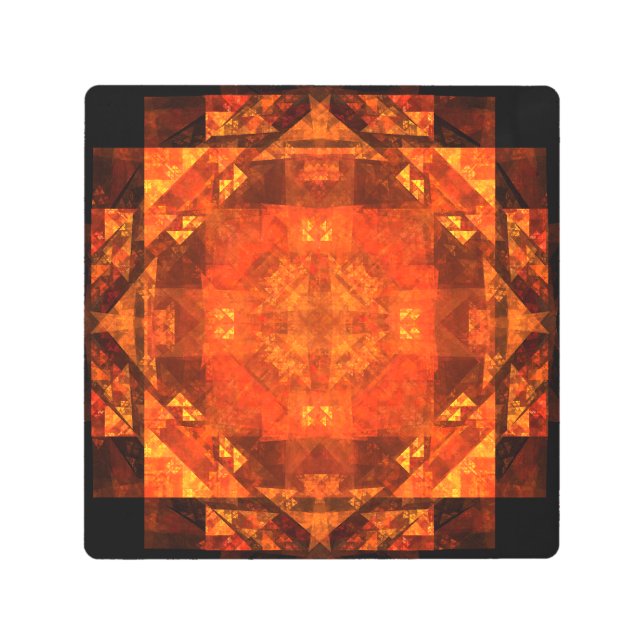 Blessing Fire Mandala Abstract Art Design (Front)
