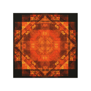 Blessing Fire Mandala Abstract Art Design