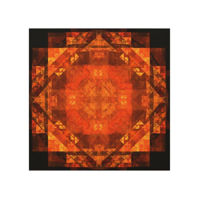 Blessing Fire Mandala Abstract Art Design (Front)