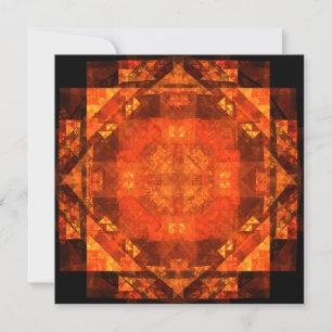 Blessing Fire Mandala Abstract Art Design