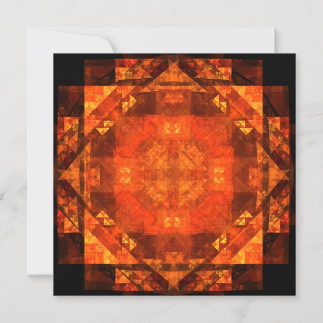 Blessing Fire Mandala Abstract Art Design (Front)