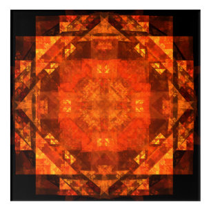 Blessing Fire Mandala Abstract Art Design