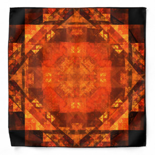 Blessing Fire Mandala Abstract Art Design Bandana