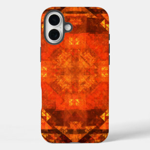 Blessing Fire Mandala Abstract Art Design iPhone 16 Plus Case