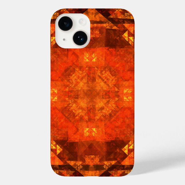Blessing Fire Mandala Abstract Art Design Case-Mate iPhone Case (Back)
