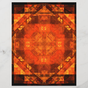 Blessing Fire Mandala Abstract Art Design Flyer