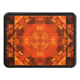 Blessing Fire Mandala Abstract Art Design Hitch Cover
