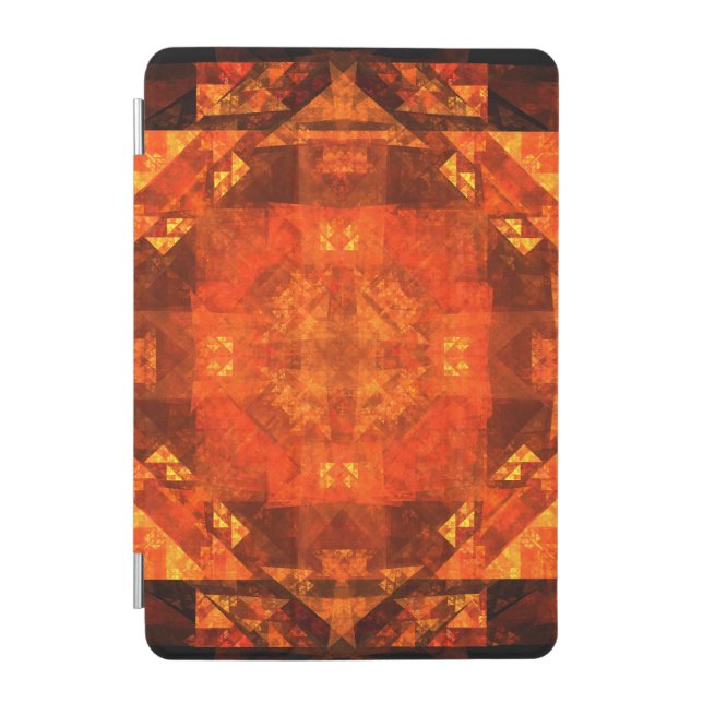 Blessing Fire Mandala Abstract Art Design iPad Mini Cover (Front)