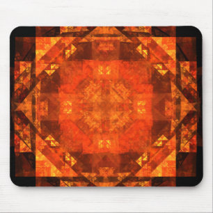 Blessing Fire Mandala Abstract Art Design Mouse Pad
