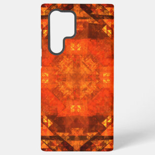 Blessing Fire Mandala Abstract Art Design Samsung Galaxy S22 Ultra Case
