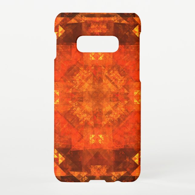 Blessing Fire Mandala Abstract Art Design Samsung Galaxy Case (Back)