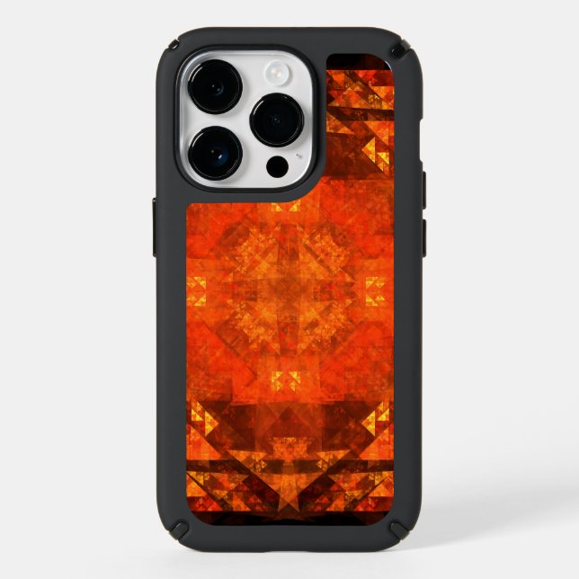 Blessing Fire Mandala Abstract Art Design Speck iPhone Case (Front)
