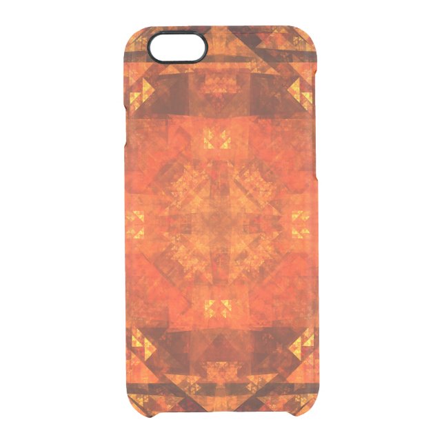 Blessing Fire Mandala Abstract Art Design Uncommon iPhone Case (Back)