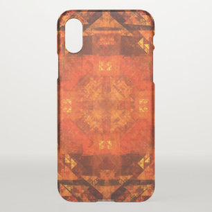 Blessing Fire Mandala Abstract Art Design iPhone X Case