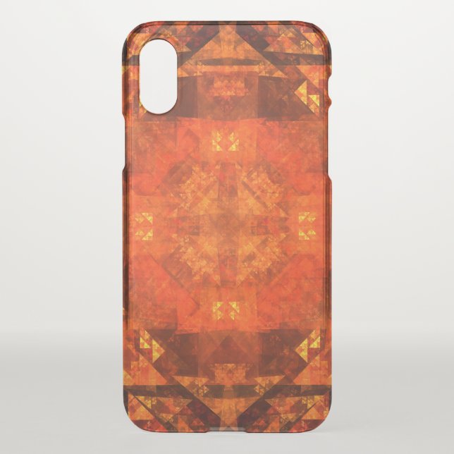 Blessing Fire Mandala Abstract Art Design Uncommon iPhone Case (Back)