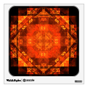 Blessing Fire Mandala Abstract Art Design Wall Decal