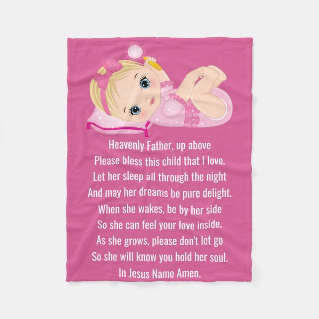 Blessing - Fleece Blanket, 60"x80" (Front)