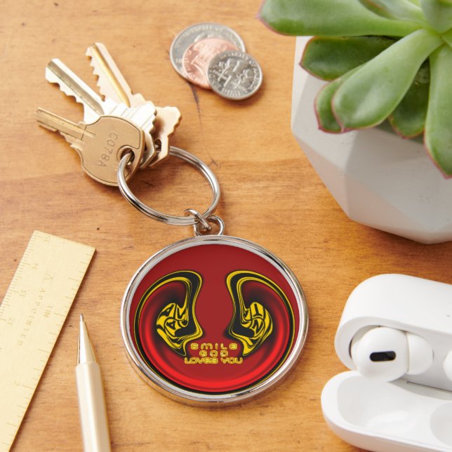 Blessing from Above: God's Love Spiritual Greeting Keychain (Desk)