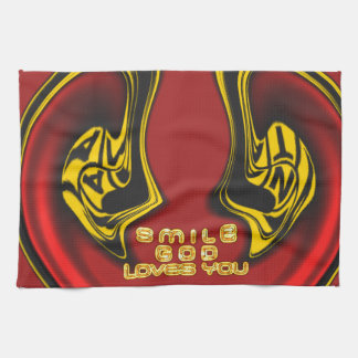 Blessing from Above: God's Love Spiritual Greeting Kitchen Towel