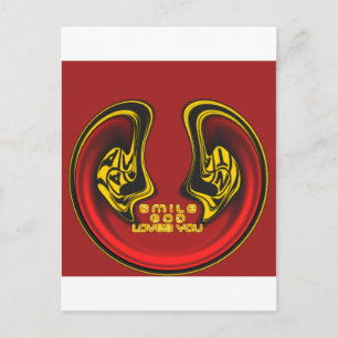 Blessing from Above: God's Love Spiritual Greeting Postcard