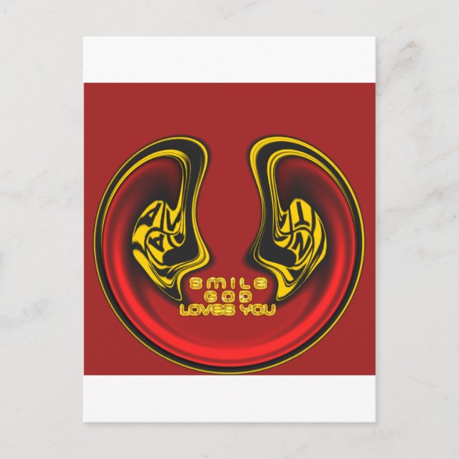 Blessing from Above: God's Love Spiritual Greeting Postcard (Front)