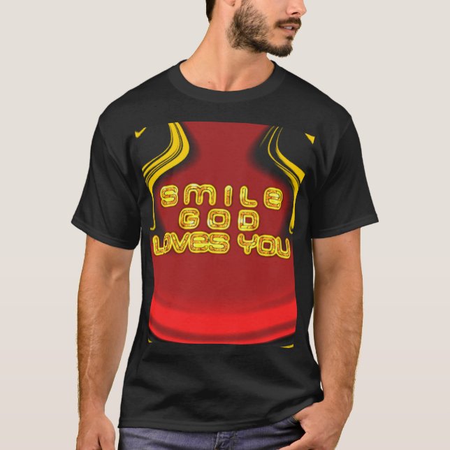Blessing from Above: God's Love Spiritual Greeting T-Shirt (Front)