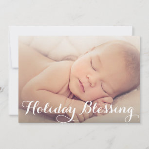 Blessing Holiday Birth Announcement